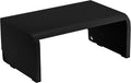 Adjustable Monitor Stand Riser, 4 Height Adjustments, Built-In Cable Management, Rubber Feet - Black